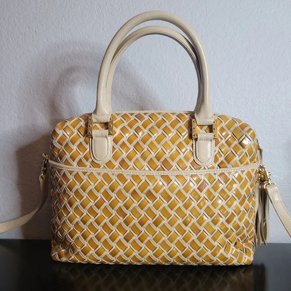 Bally Intrecciato Woven Leather Satchel - Picture 6 of 16
